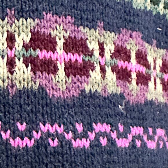 Chaps Ralph Lauren Cotton Blend Knit Button Vest Nordic Fair Isle Plus Sz 3x - Picture 10 of 11